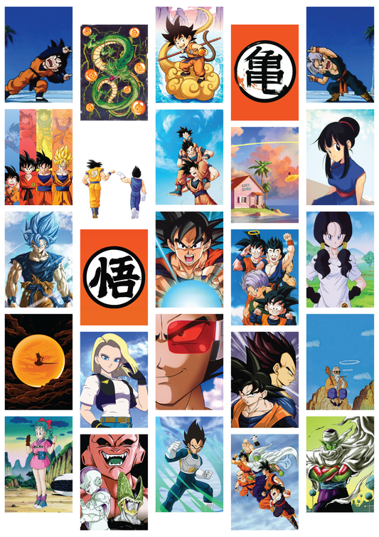 Dragon Ball Z Wall Collage