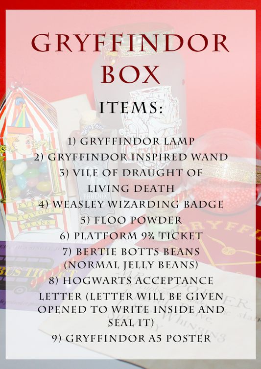 Harry Potter Gryffindor Box