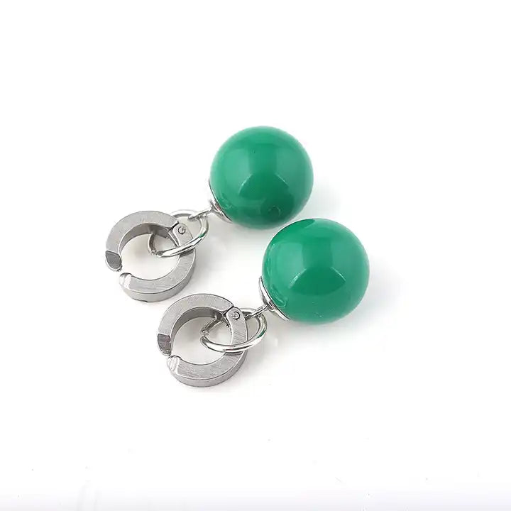 Green Clip-On Potara Earrings - Dragon Ball Z