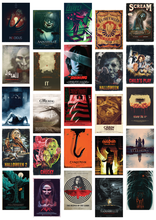 Horror Movies Wall Collage