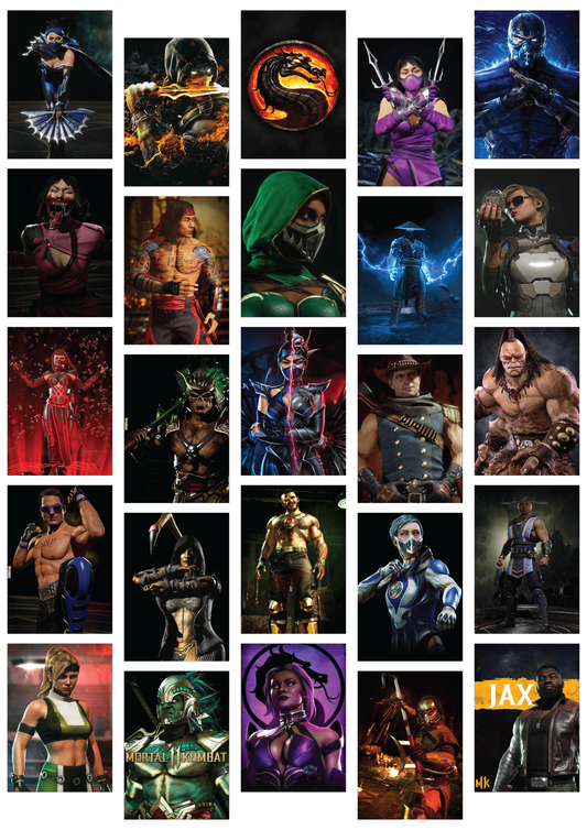 Mortal Kombat Wall Collage