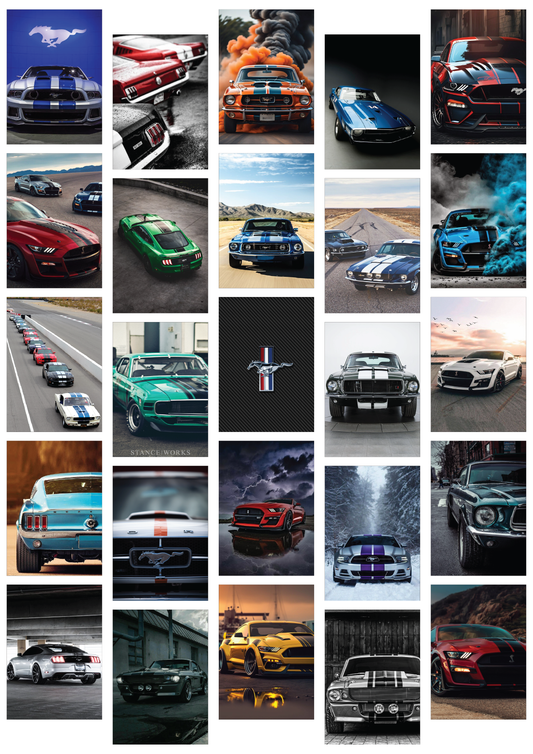 Mustang Wall Collage