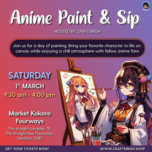 Anime Sip and Paint