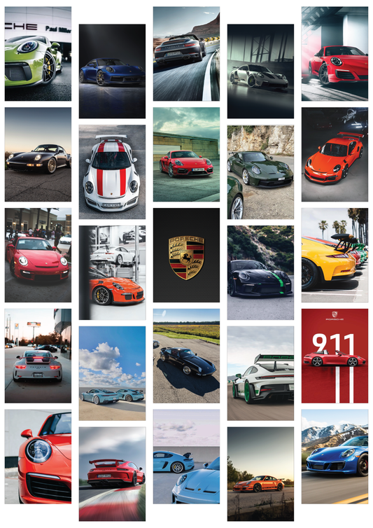 Porsche Wall Collage