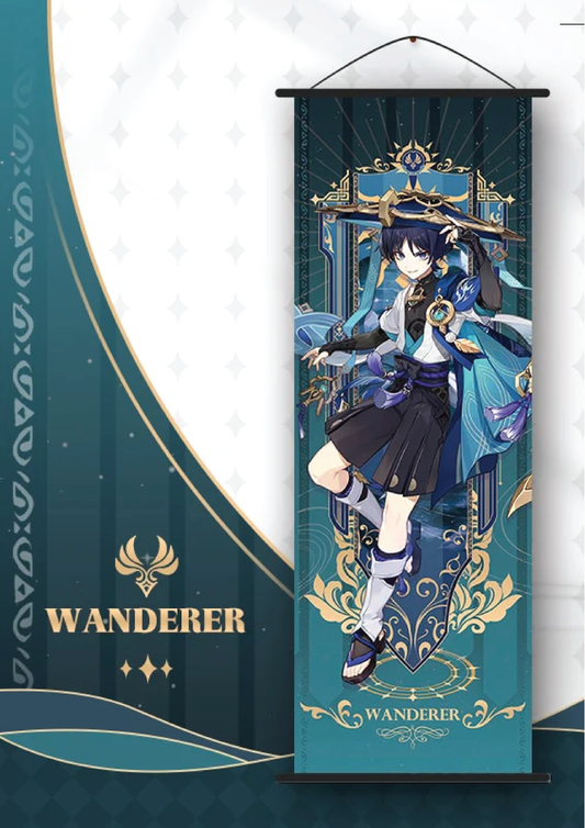 Wanderer Genshin Wall Banner