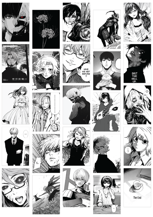 Tokyo Ghoul Manga Wall Collage