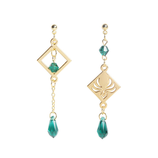 Teal Genshin Impact Earrings